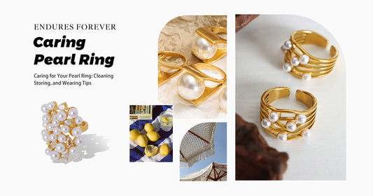 Endures Forever's signature pearl rings with complimentary care tutorial, featuring exclusive jewelry preservation tips