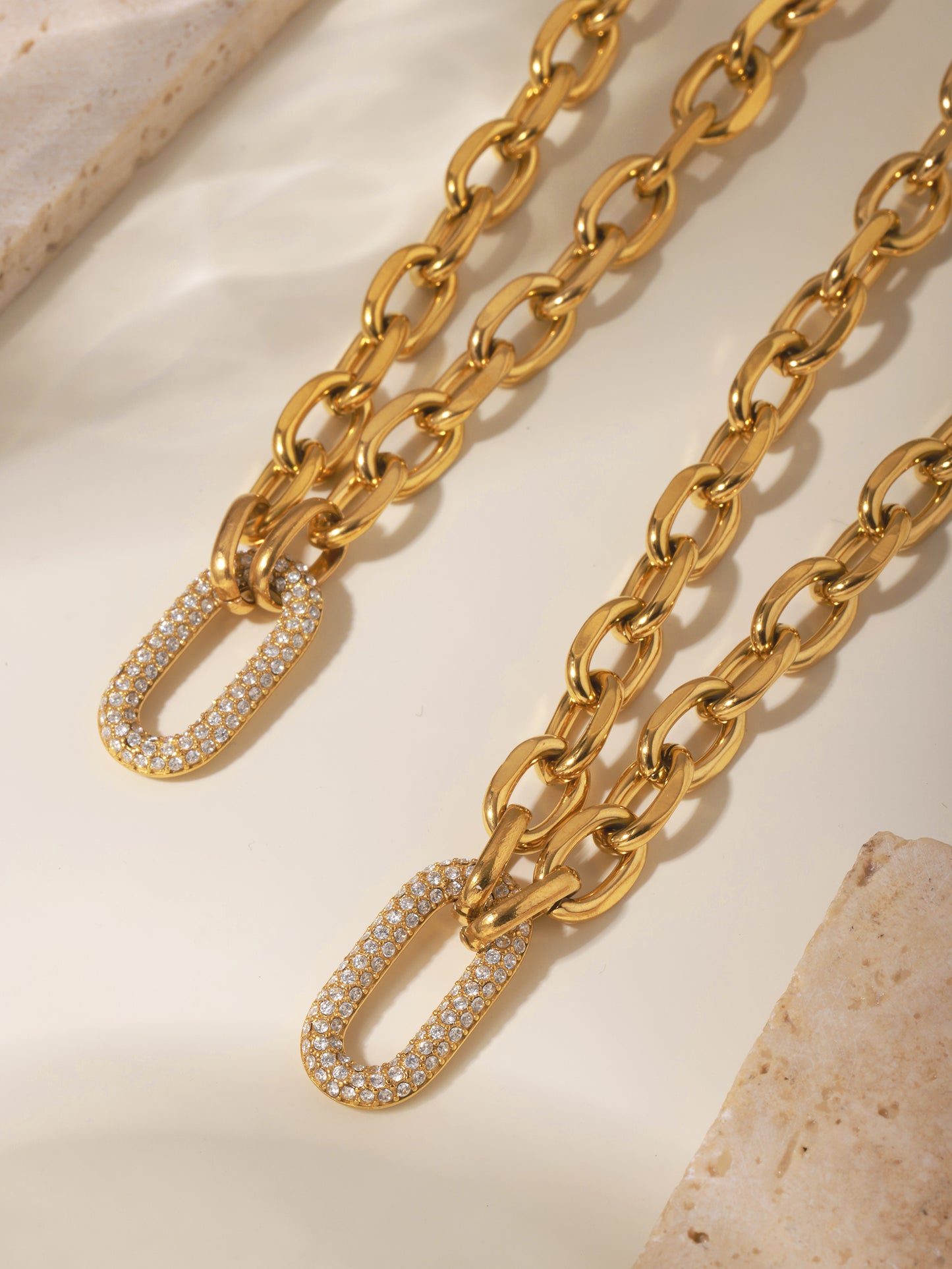 Bold Anchor Link Necklace