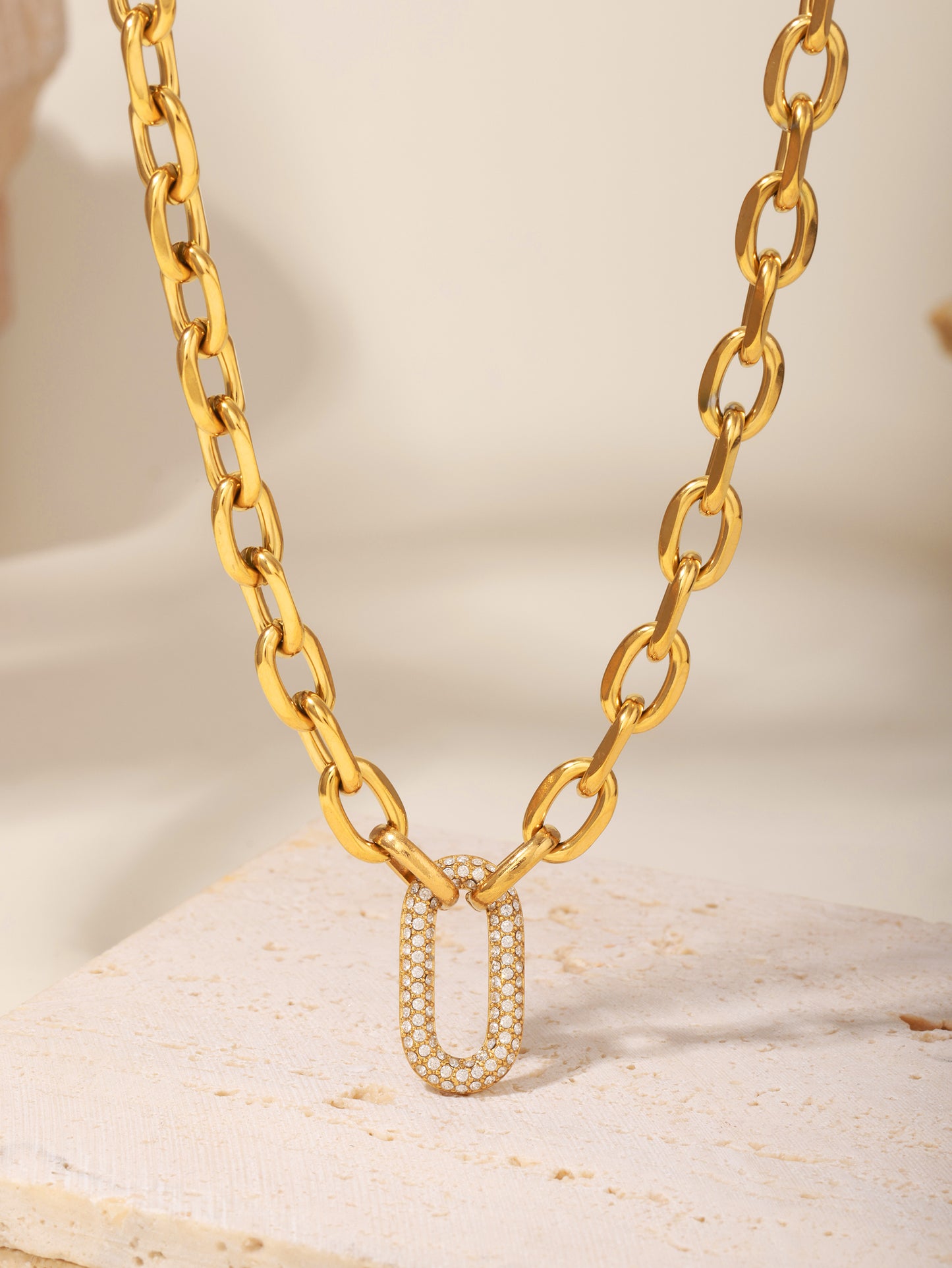 Bold Anchor Link Necklace