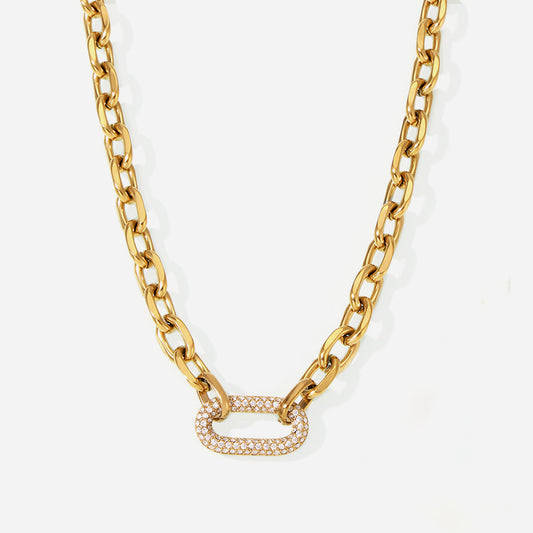 Bold Anchor Link Necklace