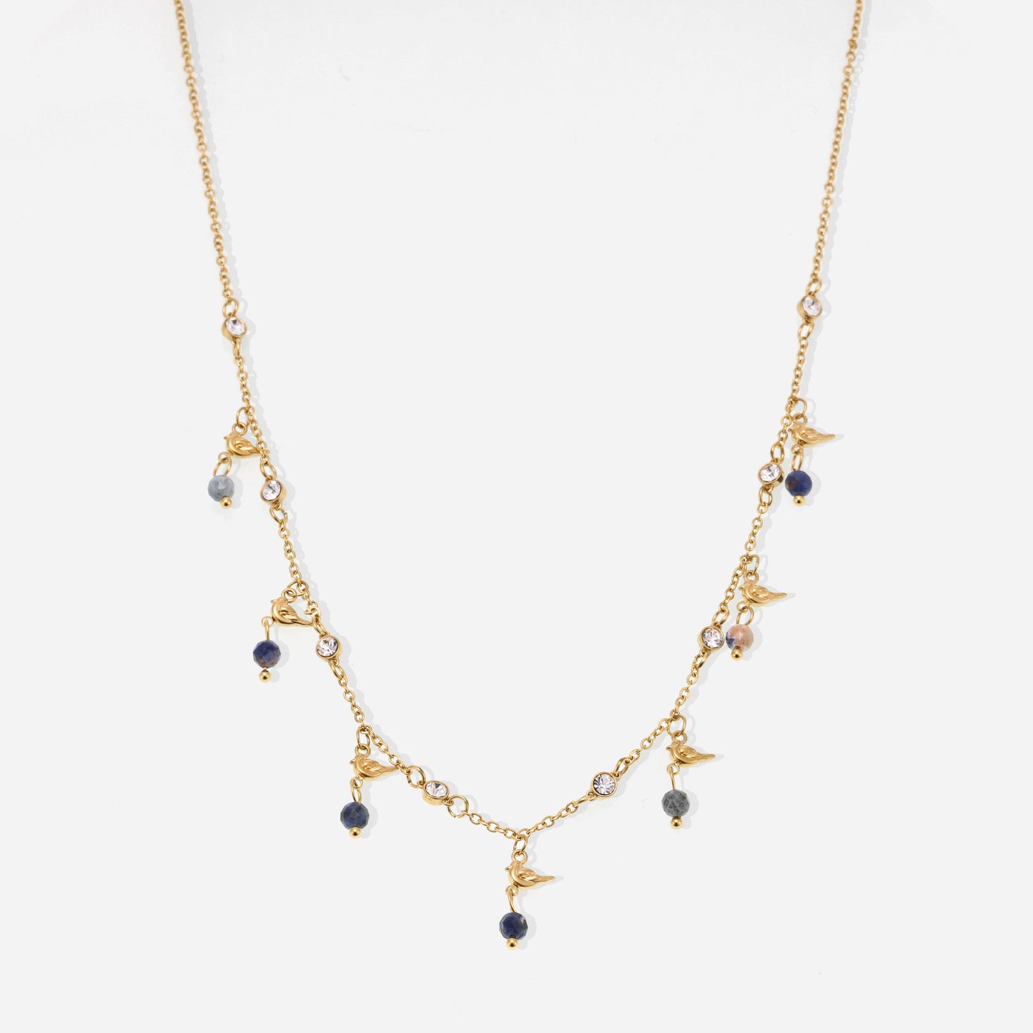 Stones Station Necklace