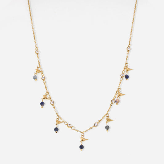 Stones Station Necklace