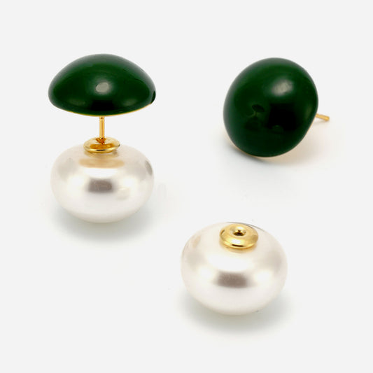 Round Stud Earrings