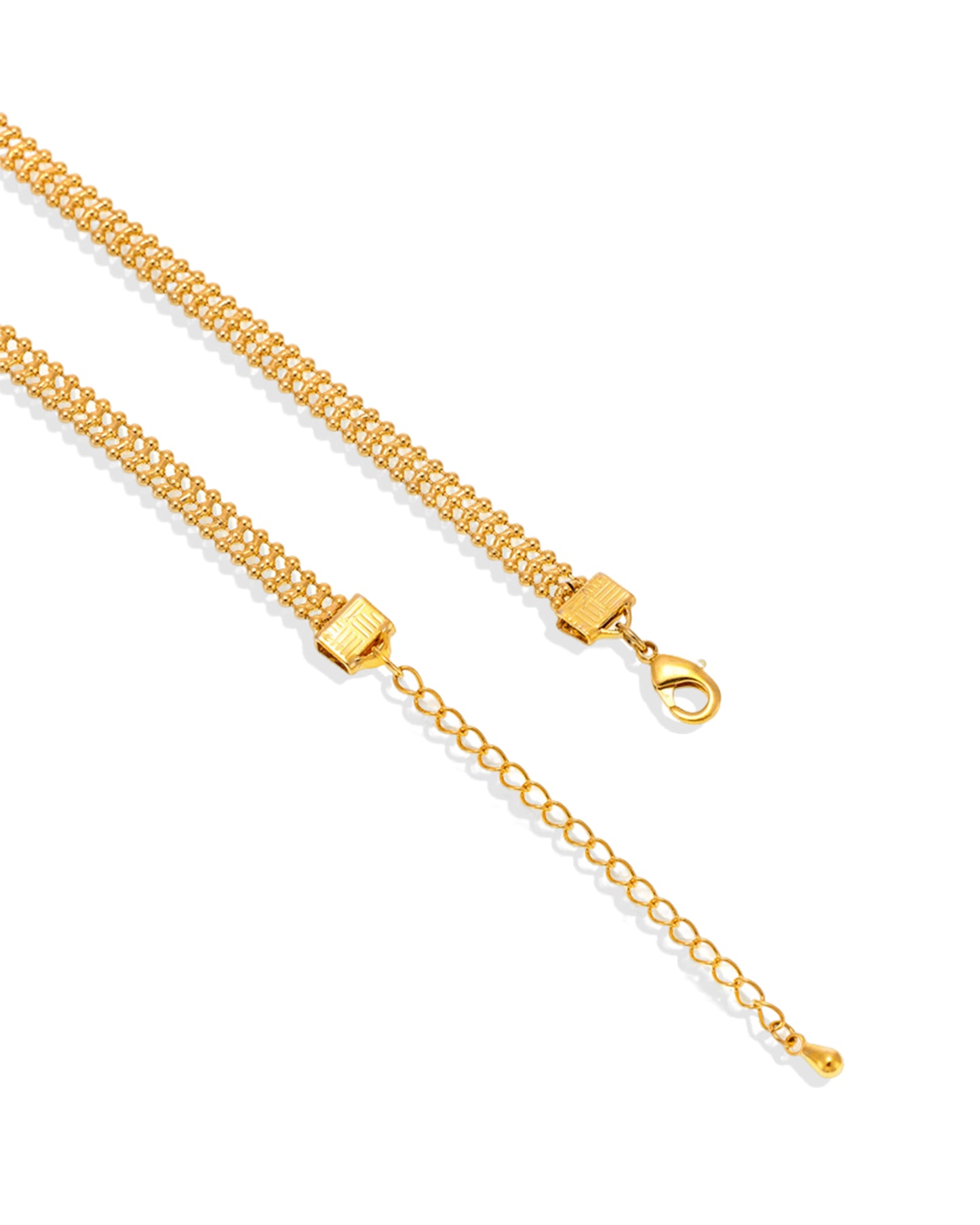 Clasp and Chain Detail of Tassel Freshwater Pearl Necklace – Stainless Steel