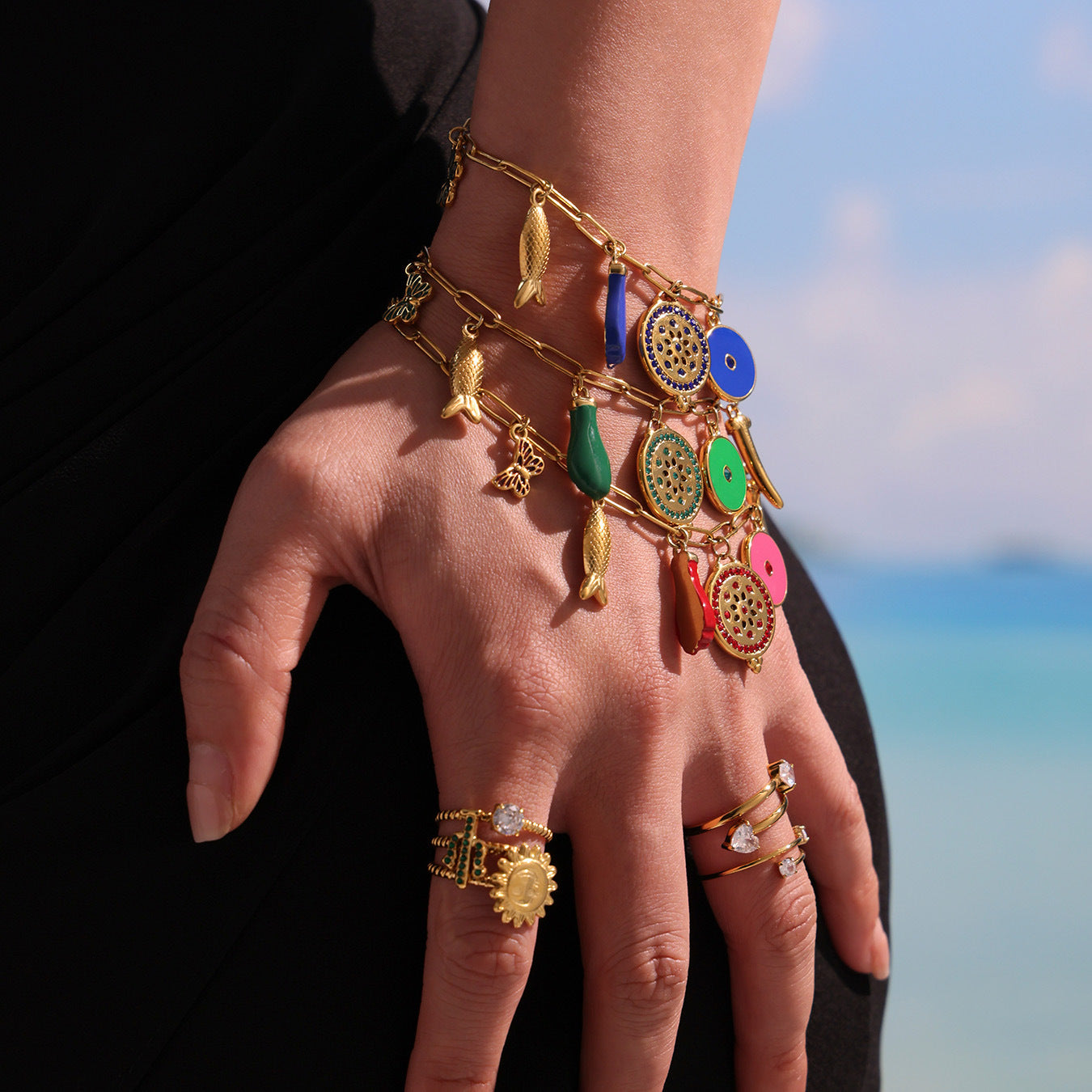Drip Oil DIY Multi-Element Pendant Bracelets