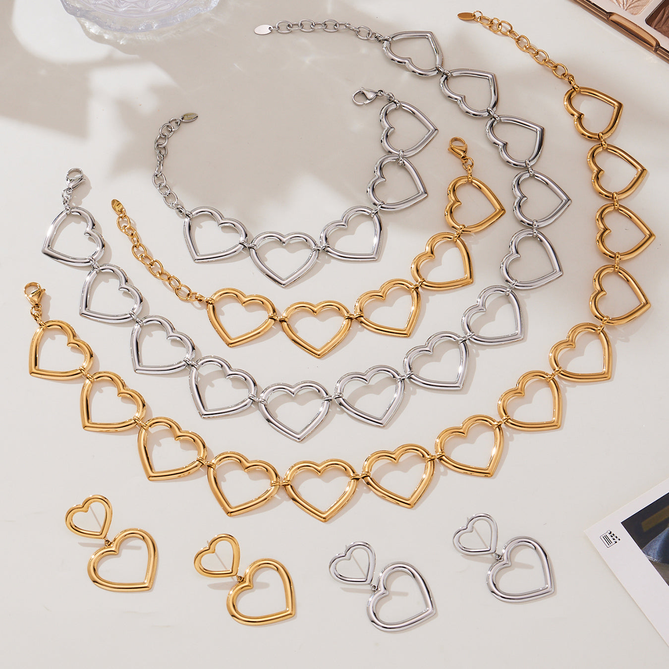 You Are Loved Heart Necklace Stainless Steel