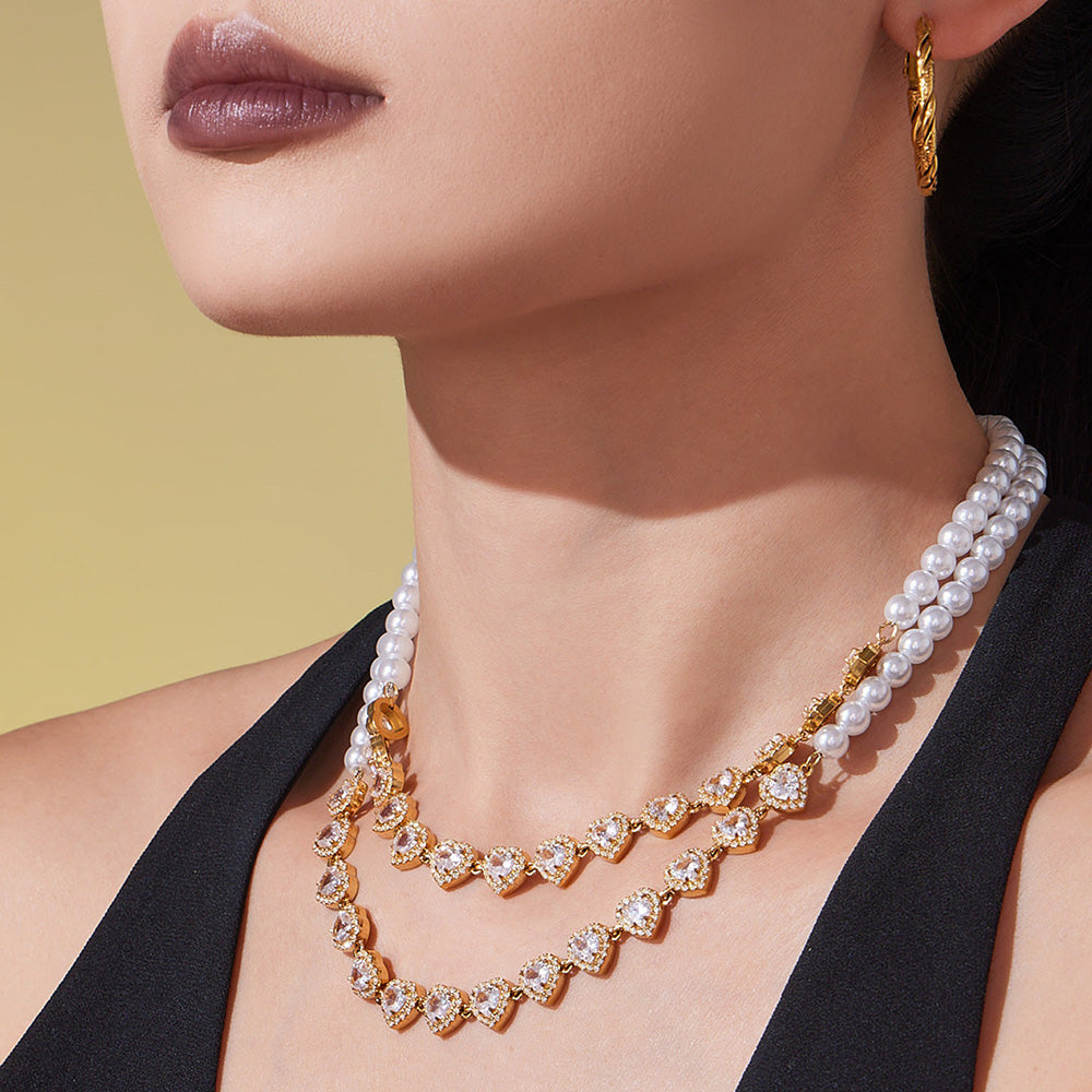 Crown of Hearts Necklace