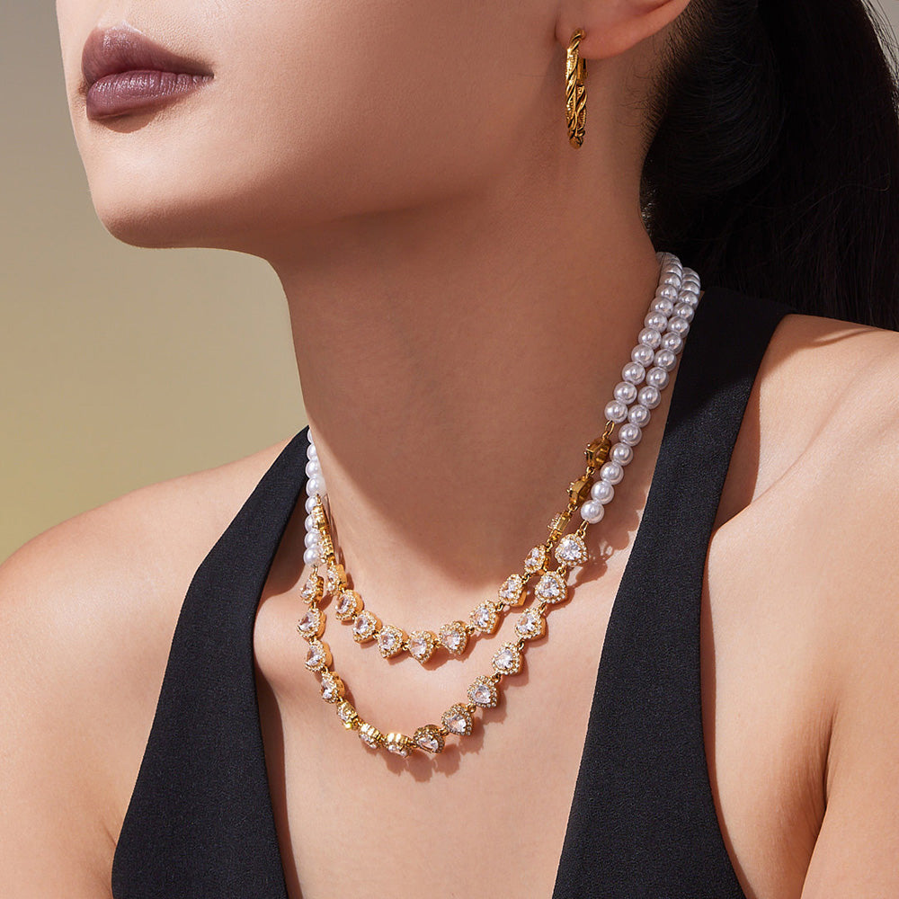 Crown of Hearts Necklace