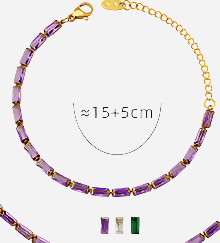 Crystal clear zircon bracelet