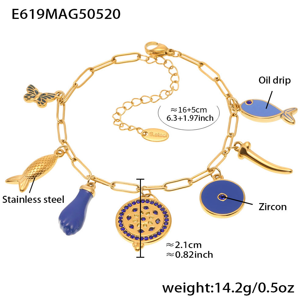 Drip Oil DIY Multi-Element Pendant Bracelets