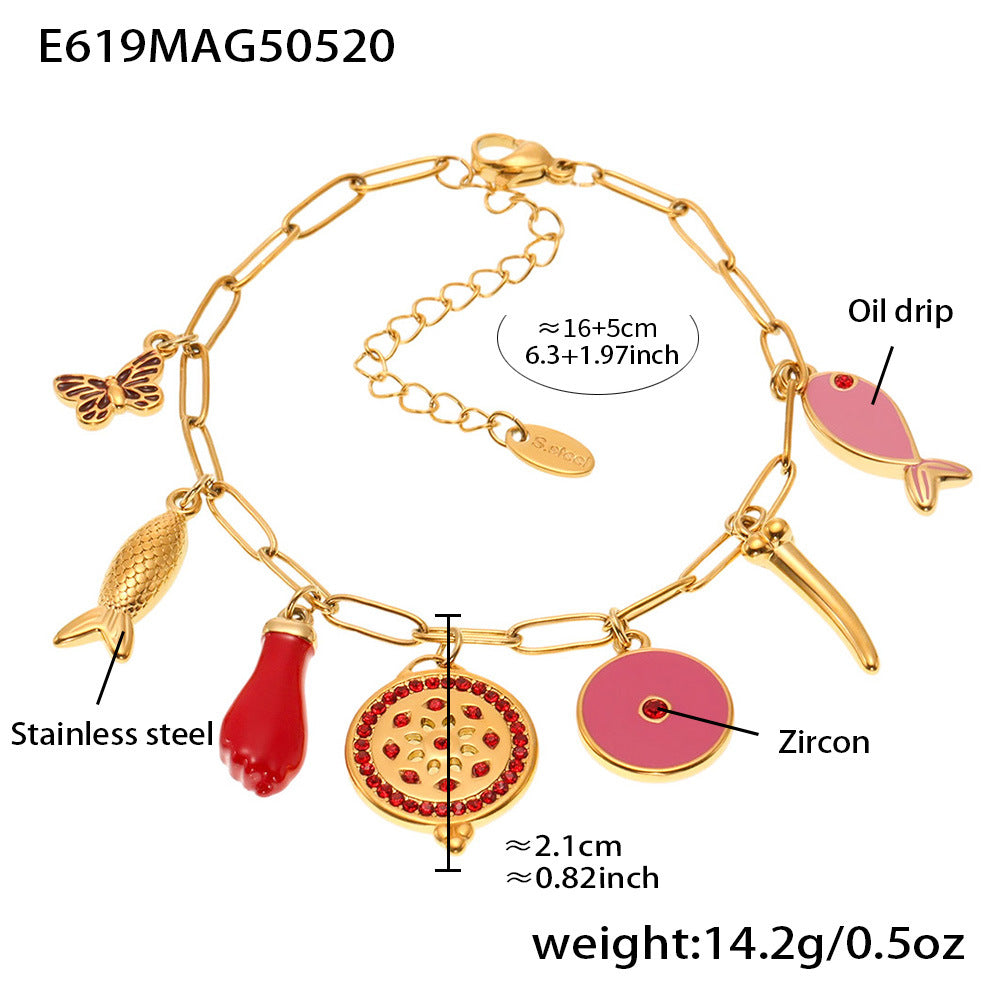 Drip Oil DIY Multi-Element Pendant Bracelets