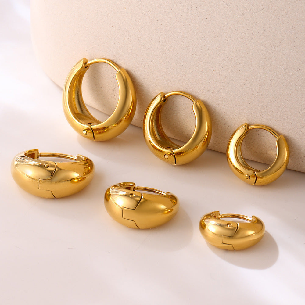 Stainless Steel Hoop Earrings