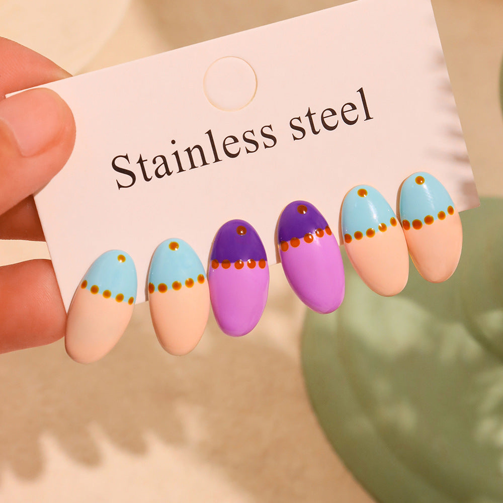 Weight Glazed Dopamine Earrings