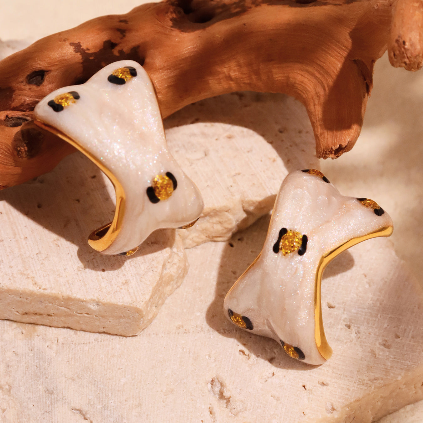 Weight Glazed Earrings