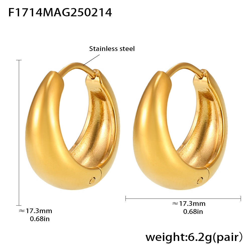 Stainless Steel Hoop Earrings