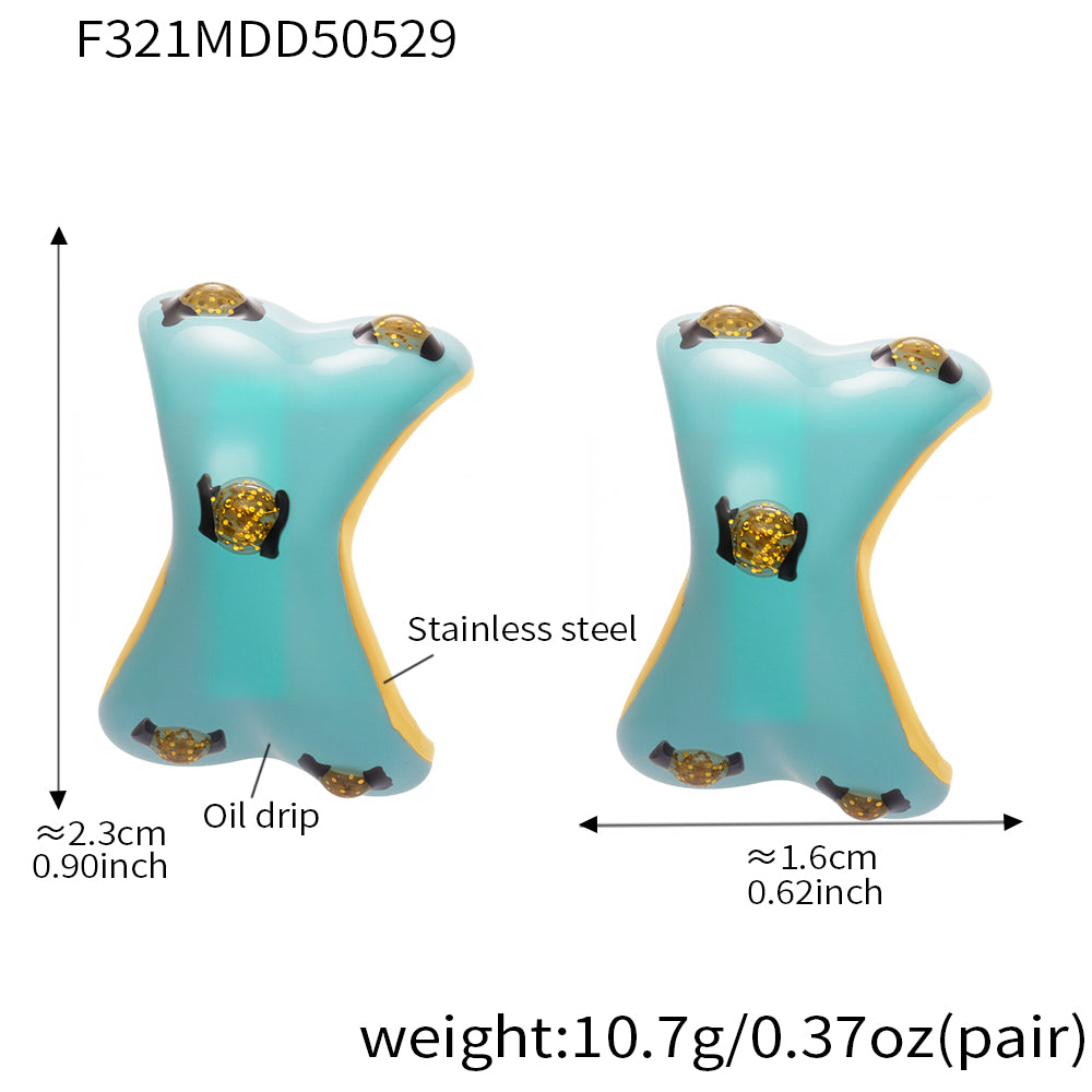 Weight Glazed Earrings