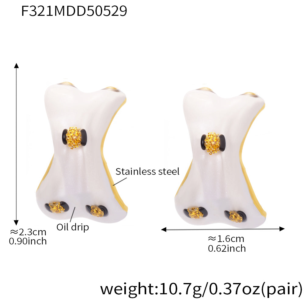 Weight Glazed Earrings