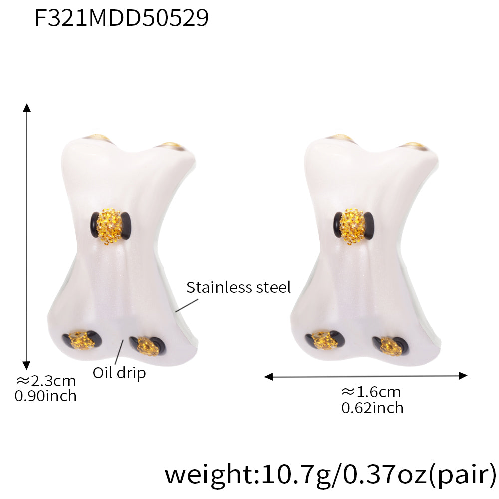 Weight Glazed Earrings