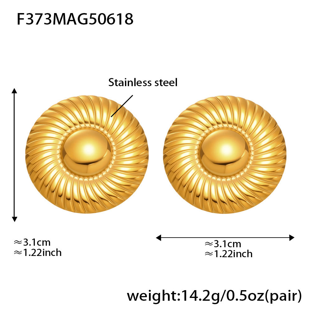 Multi Colored Circular Earrings