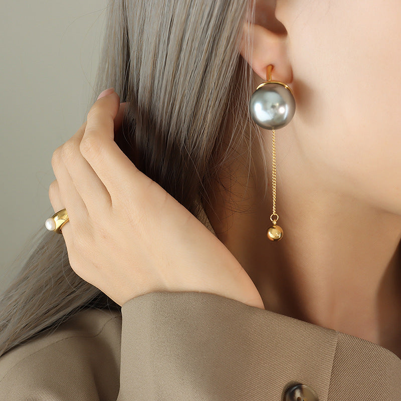 Designer Fringe Earrings with Pearl Accents