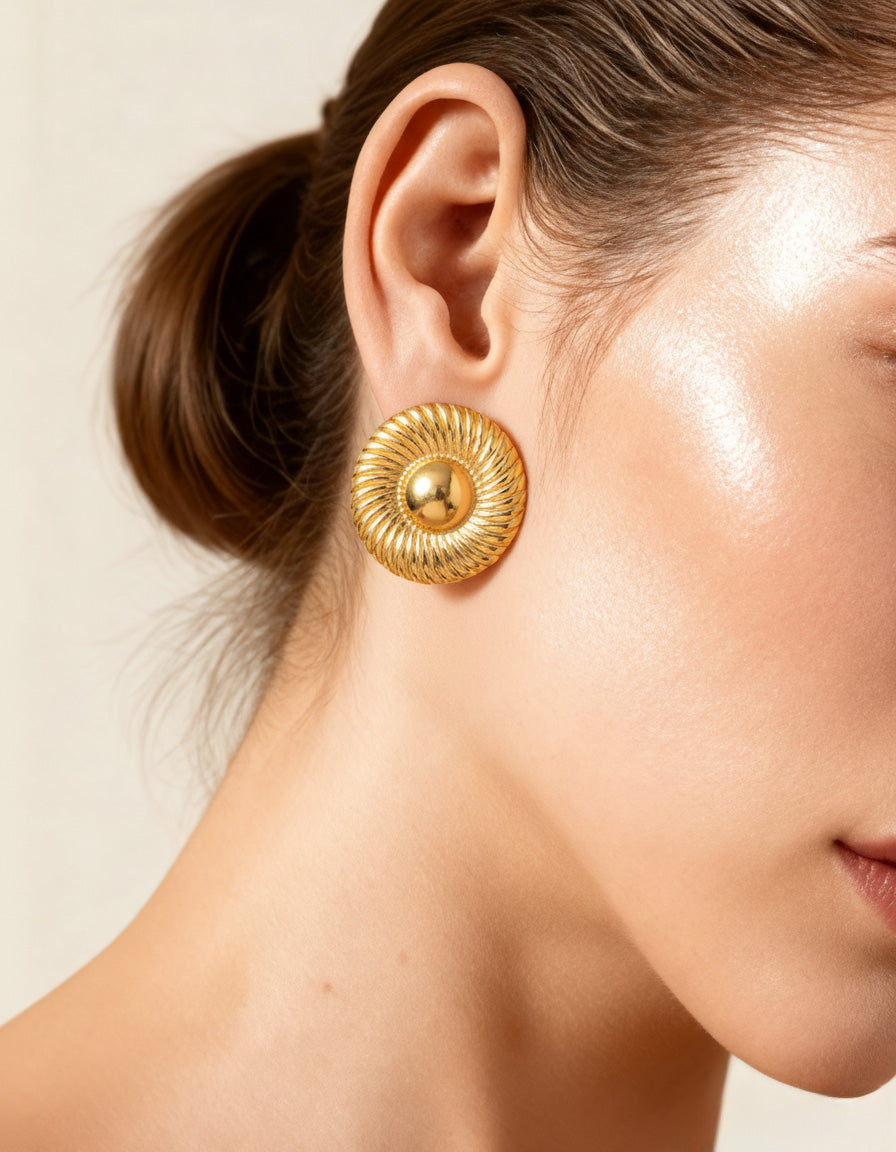 Multi Colored Circular Earrings