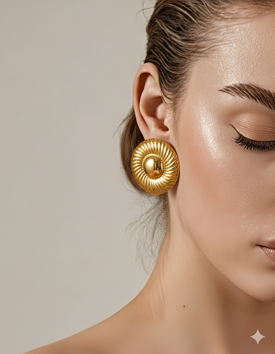 Multi Colored Circular Earrings