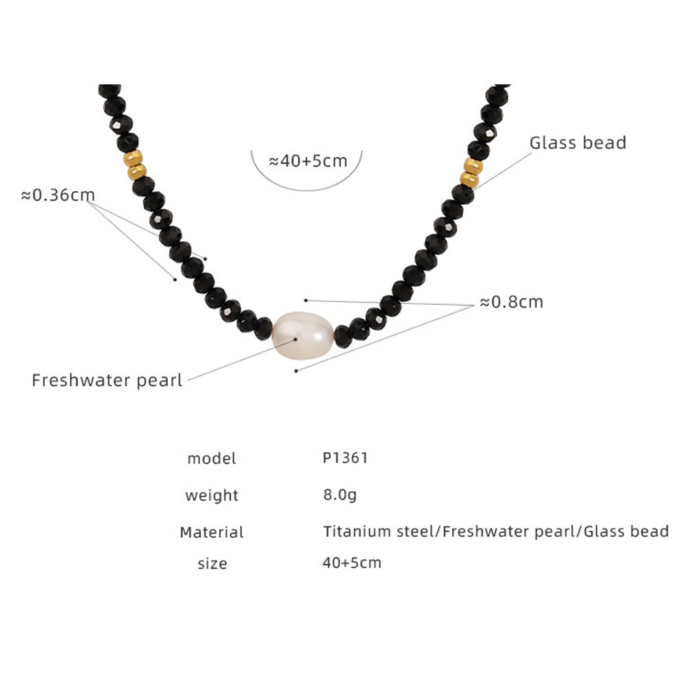 Product detail chart for freshwater pearl beaded necklace