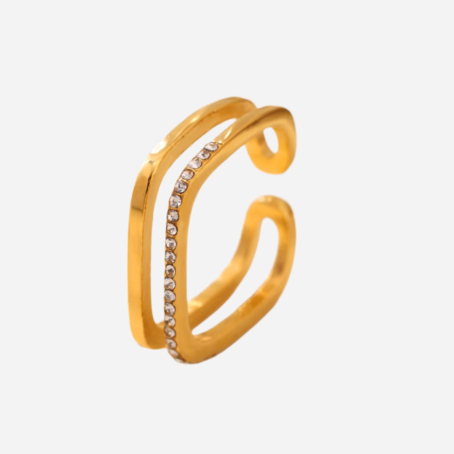 Open Cubic Zirconia Ring