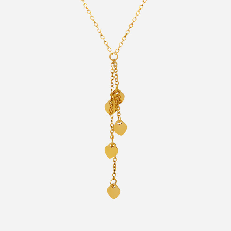 Stylish Heart Tassel Pendant Necklace