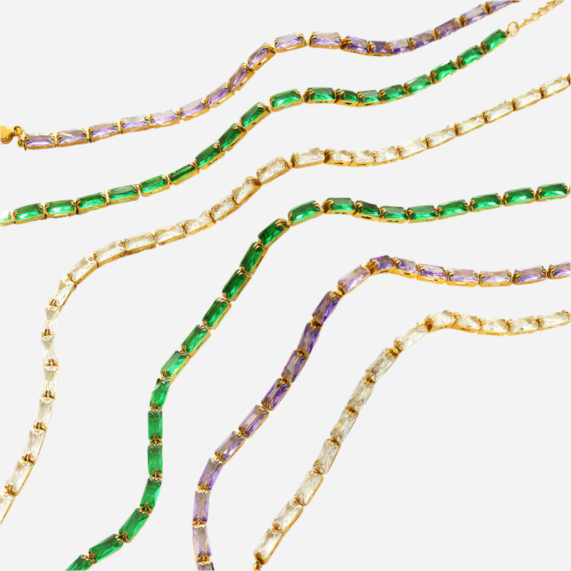 Luxury Multicolored Zircon Bracelets | Statement Jewelry