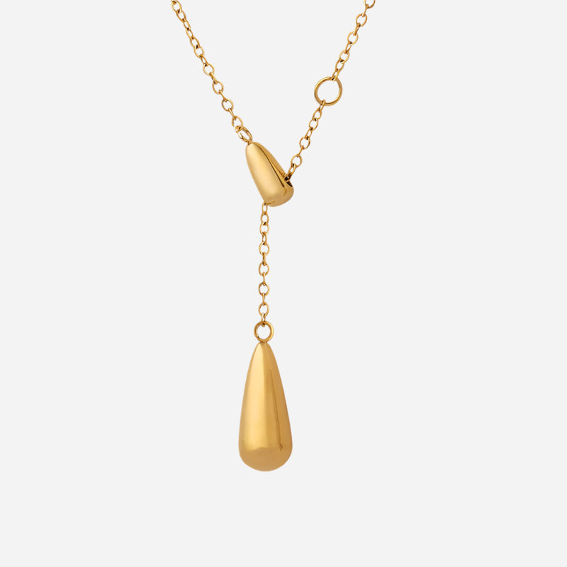Trendy Drop Tassel Slide Necklace
