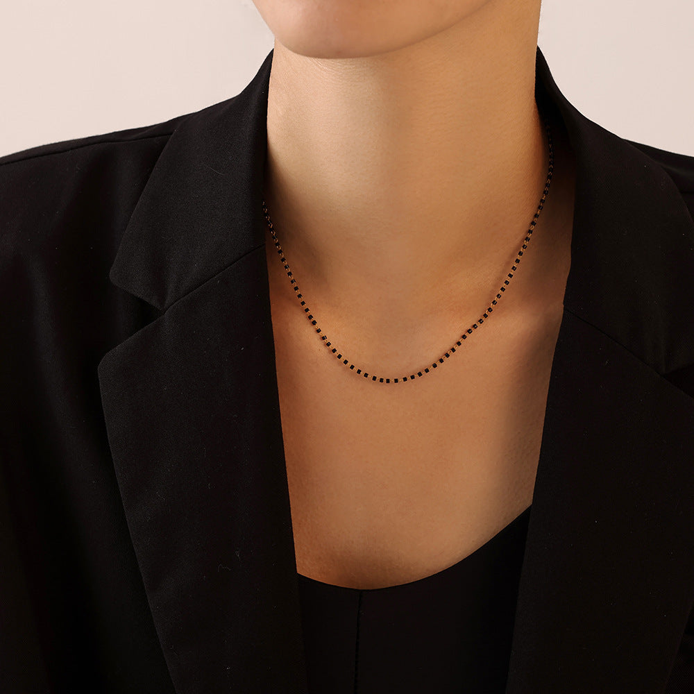 Versatile Rice Bead Glass Necklace & Bracelet Set