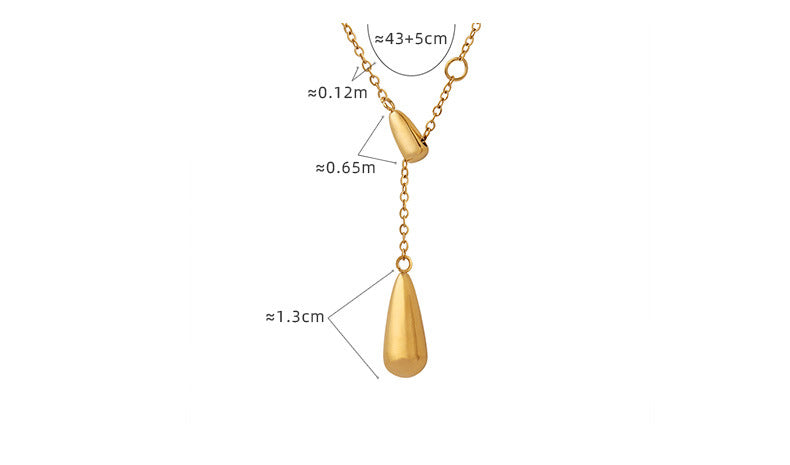 Trendy Drop Tassel Slide Necklace