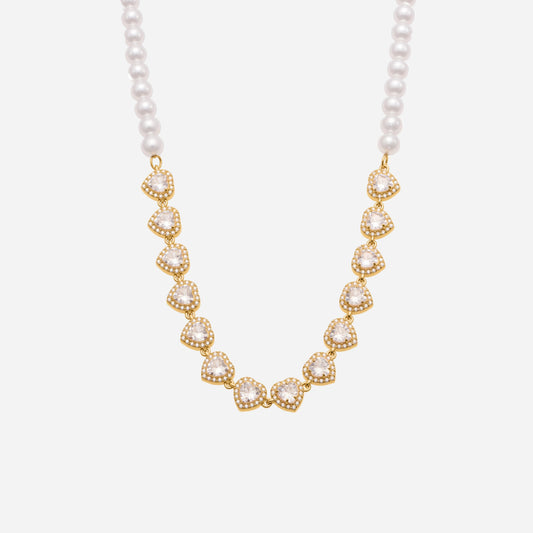 Crown of Hearts Necklace