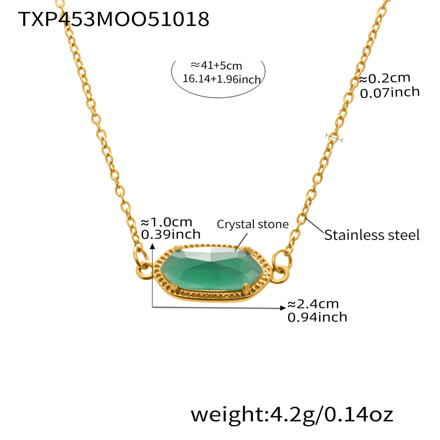For The Unique Her Natural Crystal ClawSet Necklace