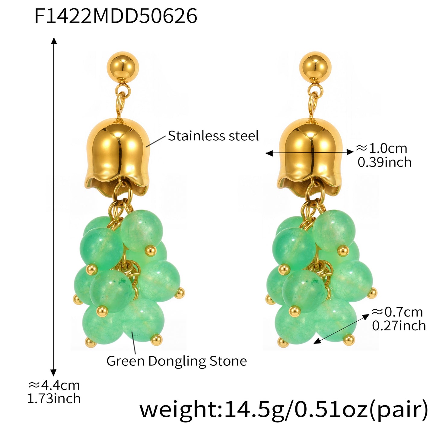 Tassel Earrings Long Style Fairy Stainless Steel Earrings