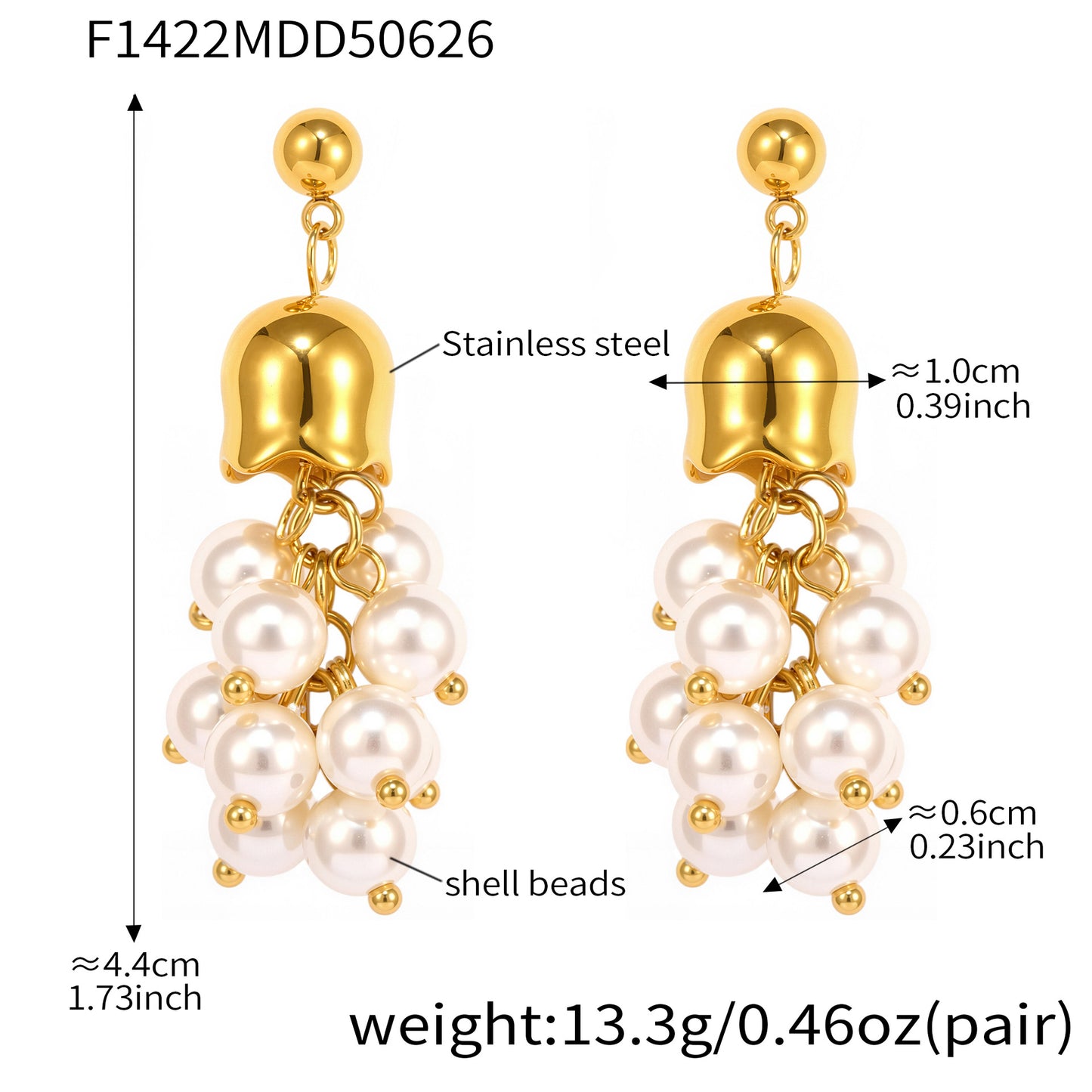 Tassel Earrings Long Style Fairy Stainless Steel Earrings