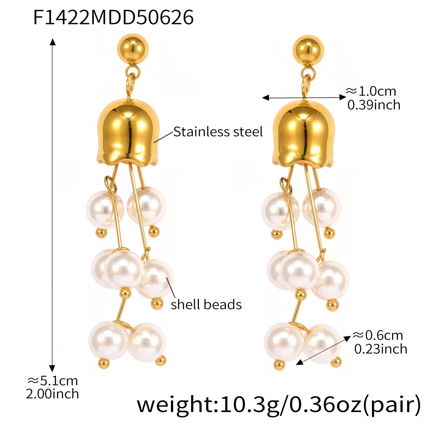 Tassel Earrings Long Style Fairy Stainless Steel Earrings