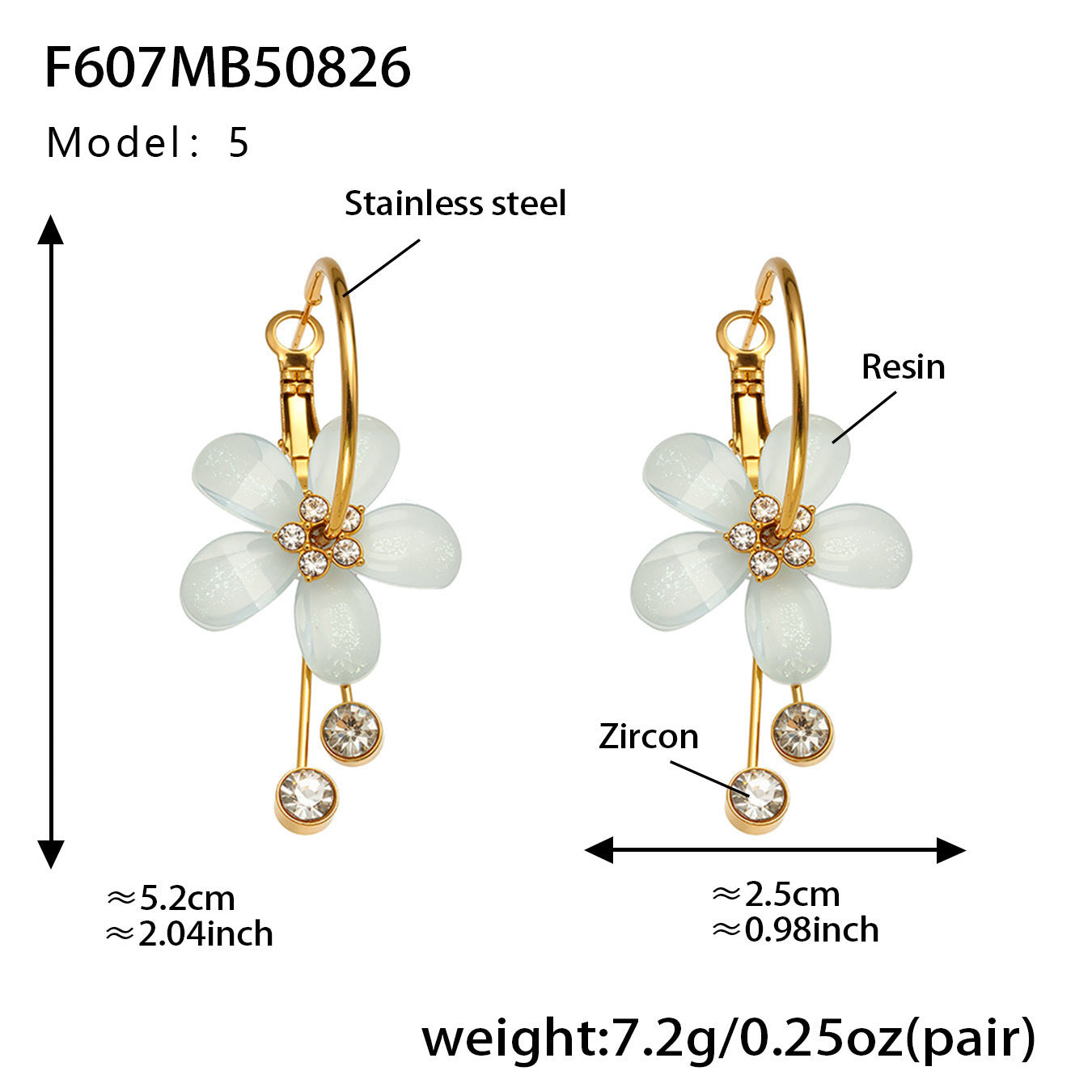 Elegant Camellia with Diamond Tassel Earrings