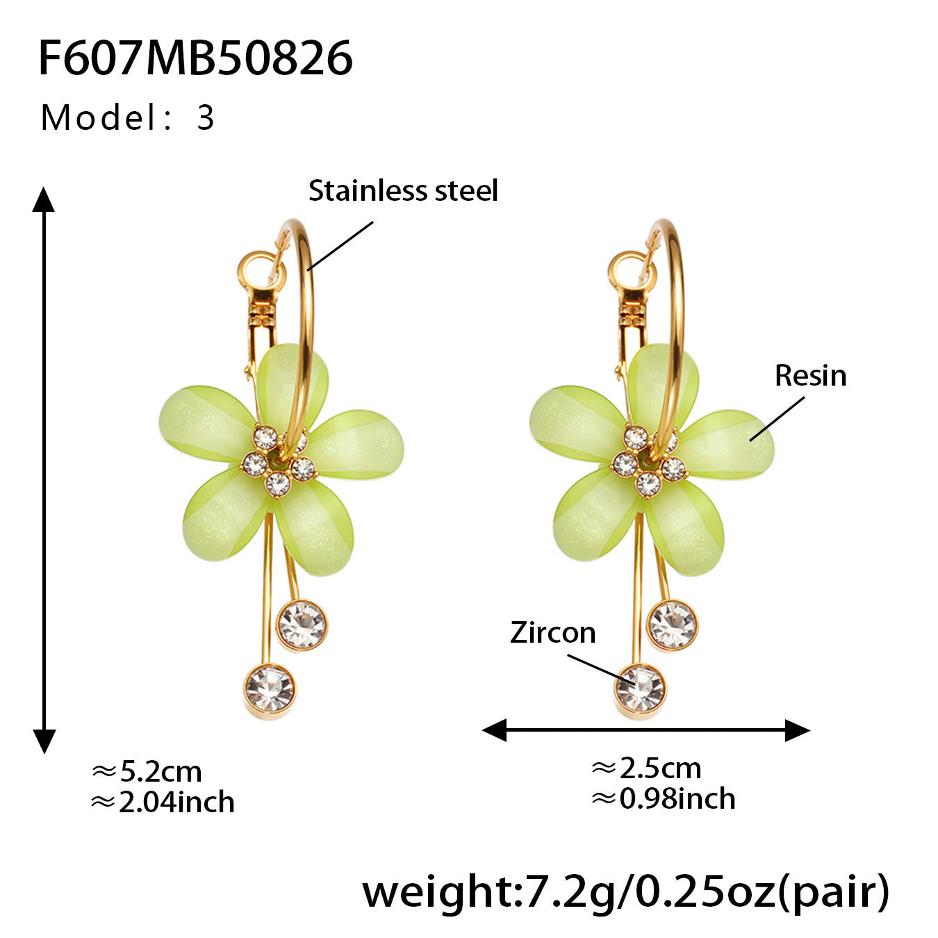 Elegant Camellia with Diamond Tassel Earrings