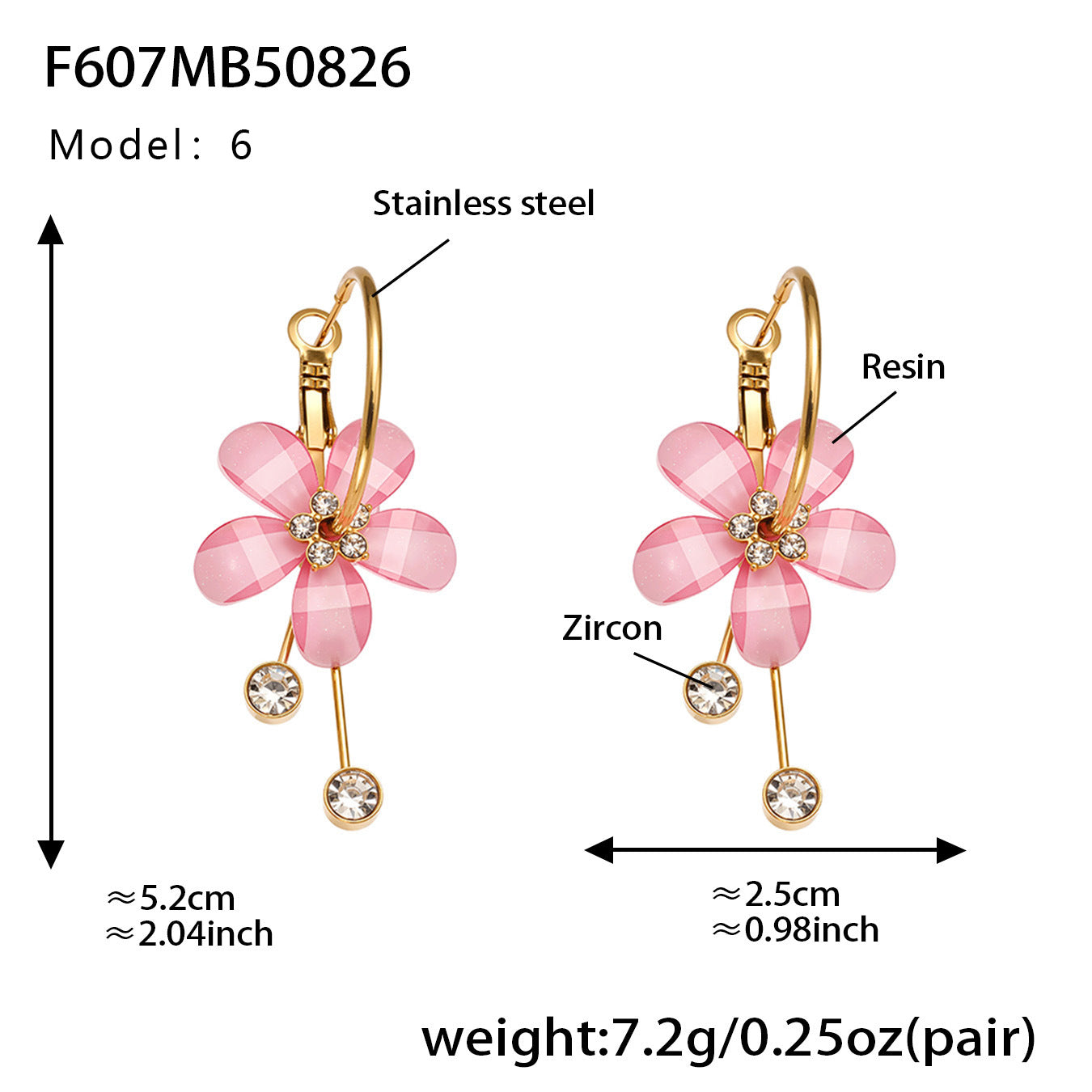 Elegant Camellia with Diamond Tassel Earrings