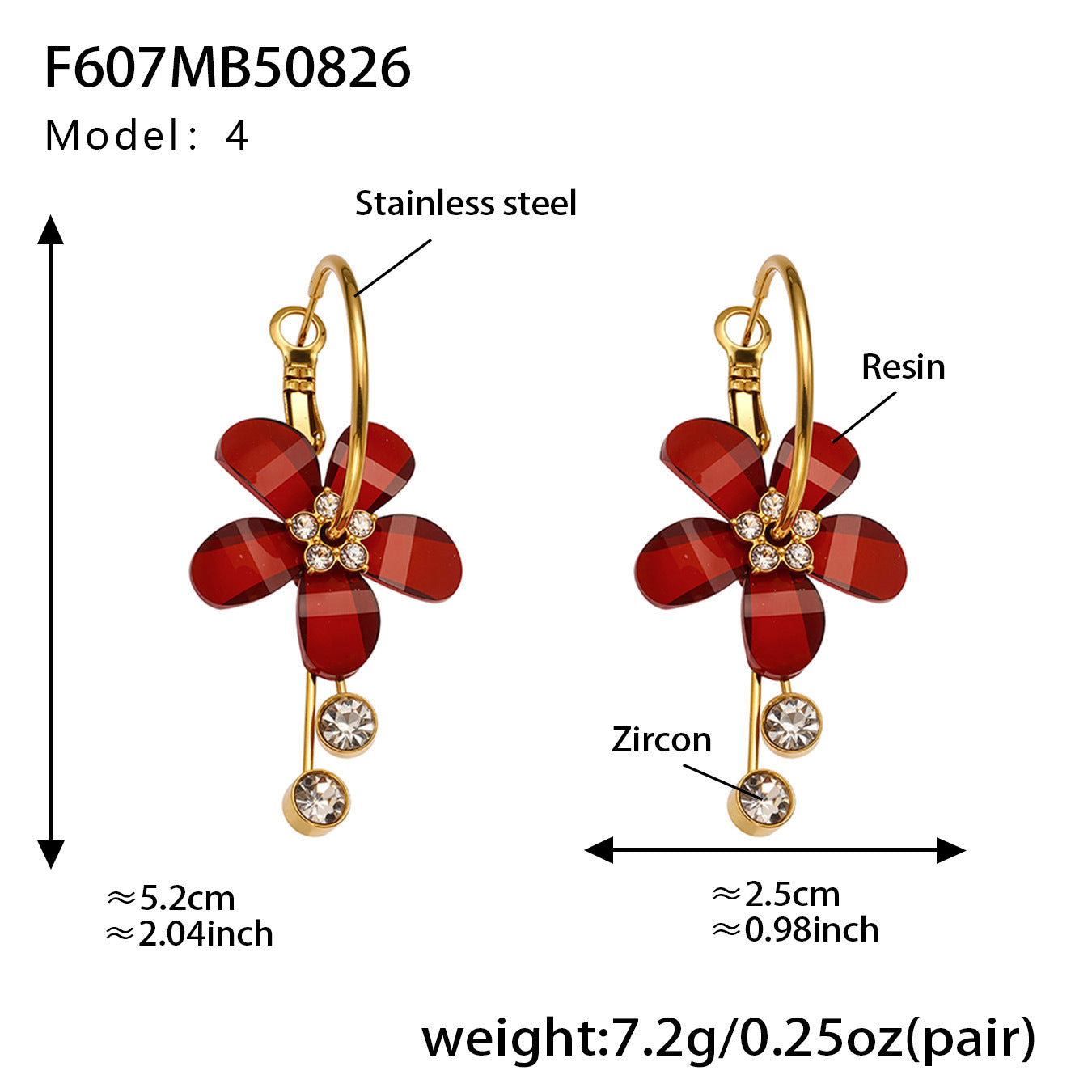 Elegant Camellia with Diamond Tassel Earrings