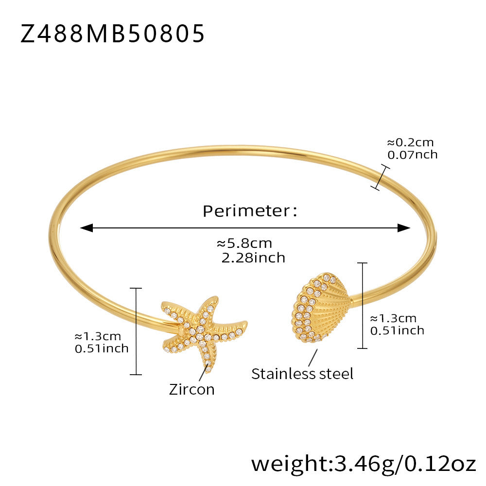 Fashion Holiday Style Stainless Steel Bangle