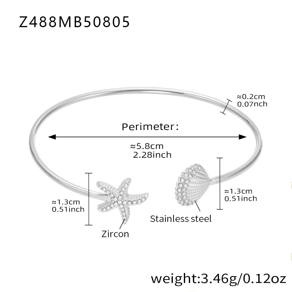 Fashion Holiday Style Stainless Steel Bangle