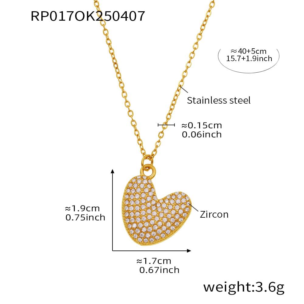 A-Z Alphabet Zircon Pendant Necklace – 18K Gold Hip-Hop Jewelry for Men & Women