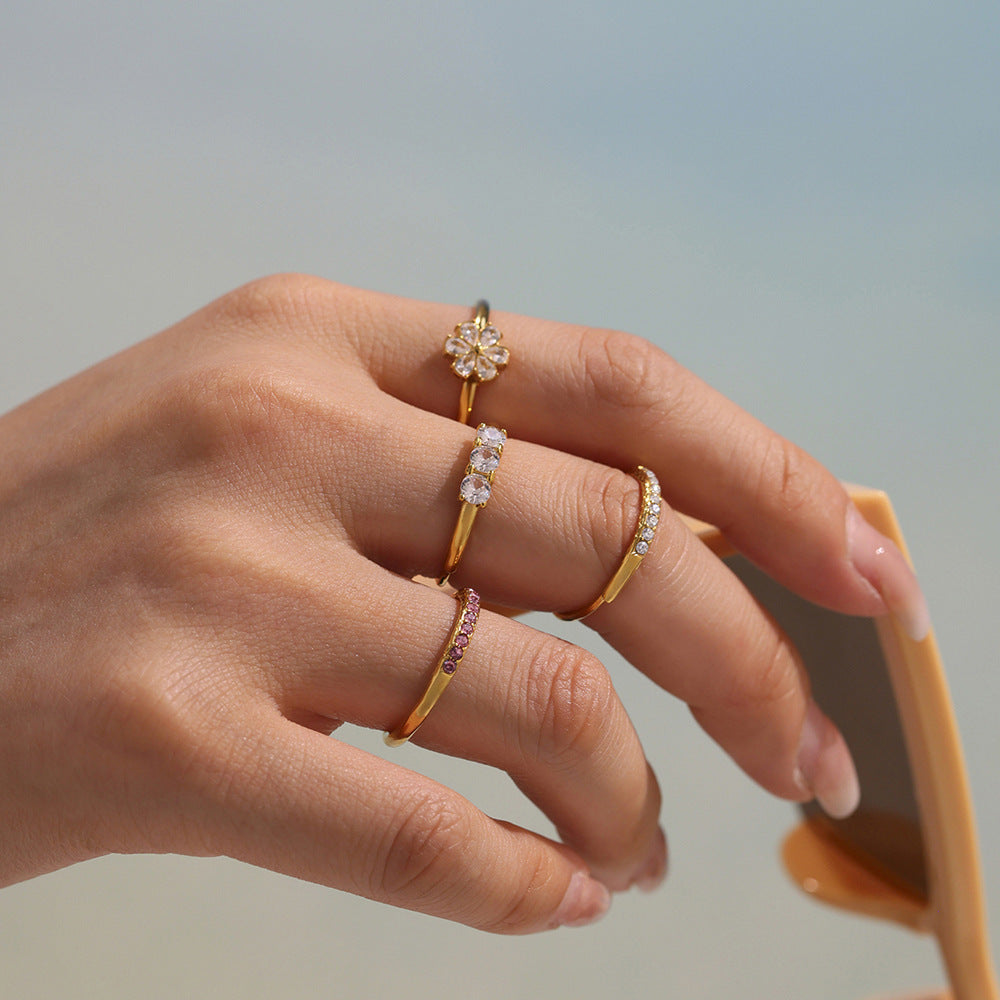 5A Zircon Fine Adjustable Rings