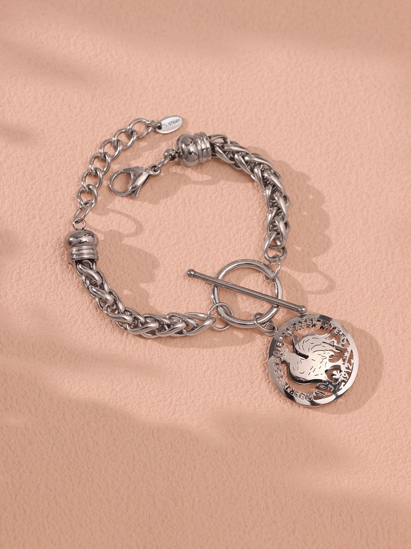Steel Curb Chain Bracelet | Waterproof Street Style Tennis Jewelry