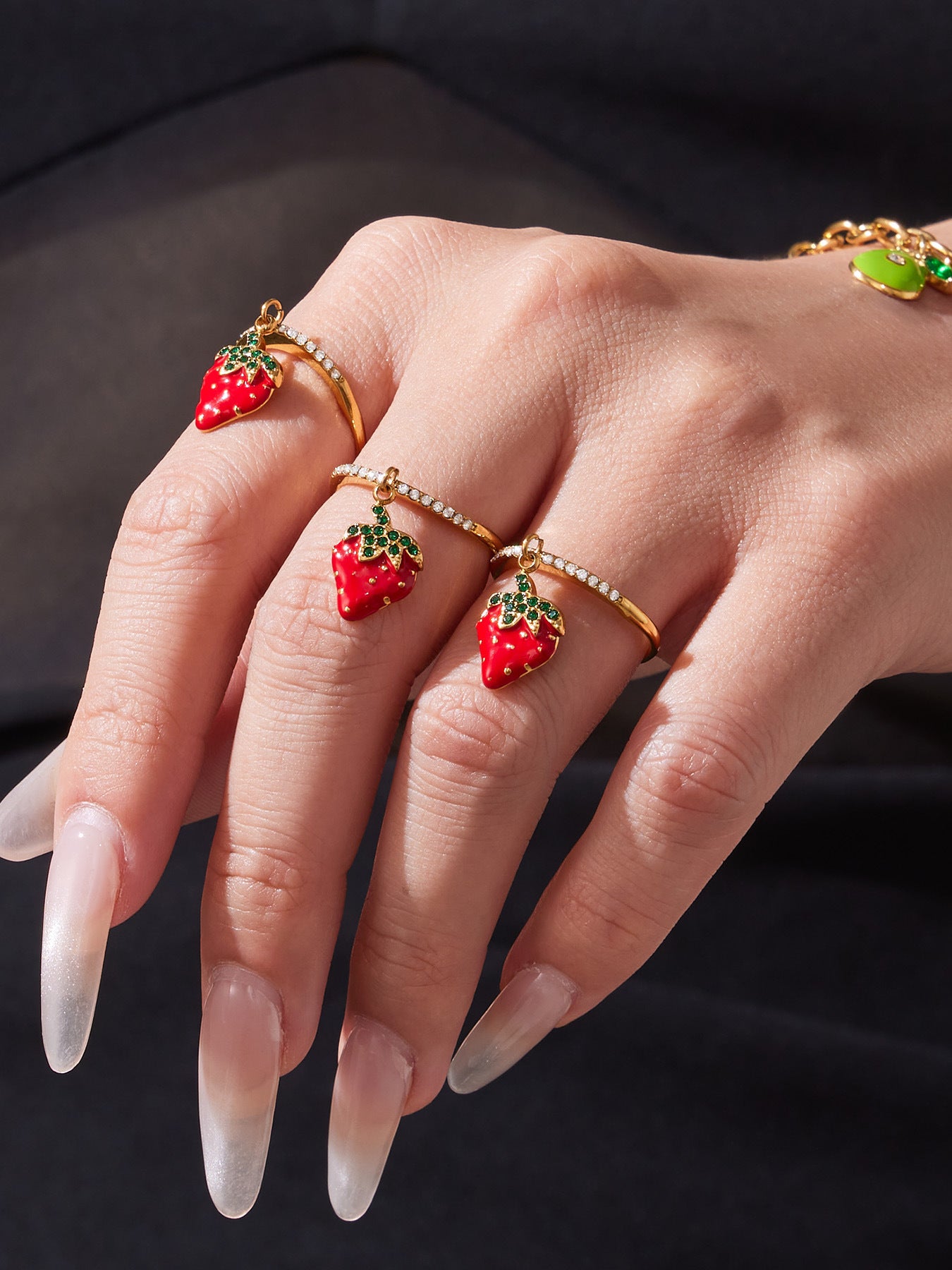 Y2K Millennium Sweet Fruit Ring
