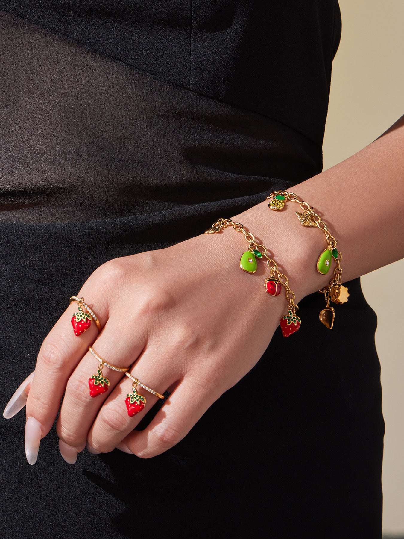 Y2K Millennium Sweet Fruit Ring