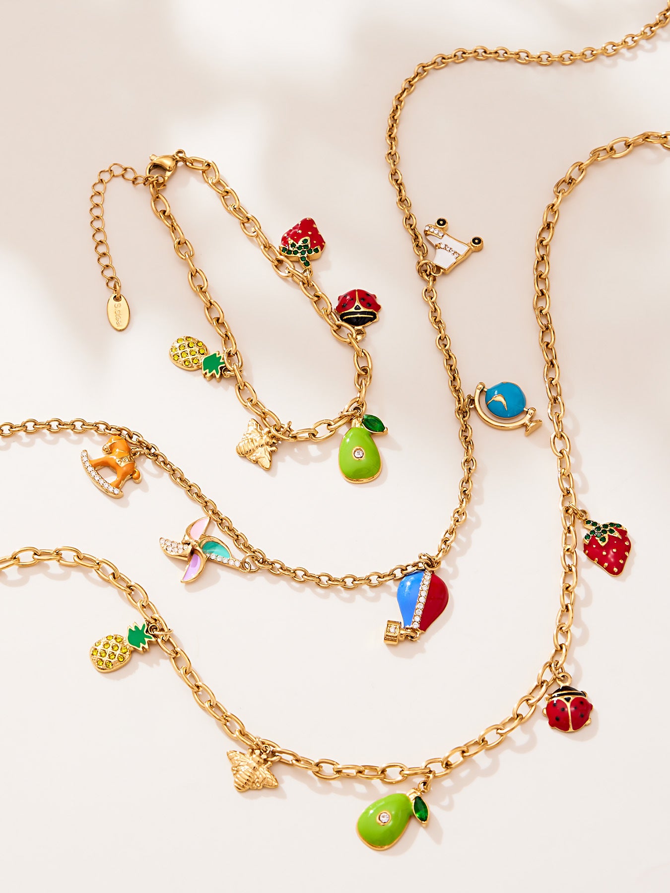 Fruit Party Dopamine Oil Drop Zircon Bracelet